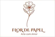 Logo de Flor de Papel - Papelaria Artesanal