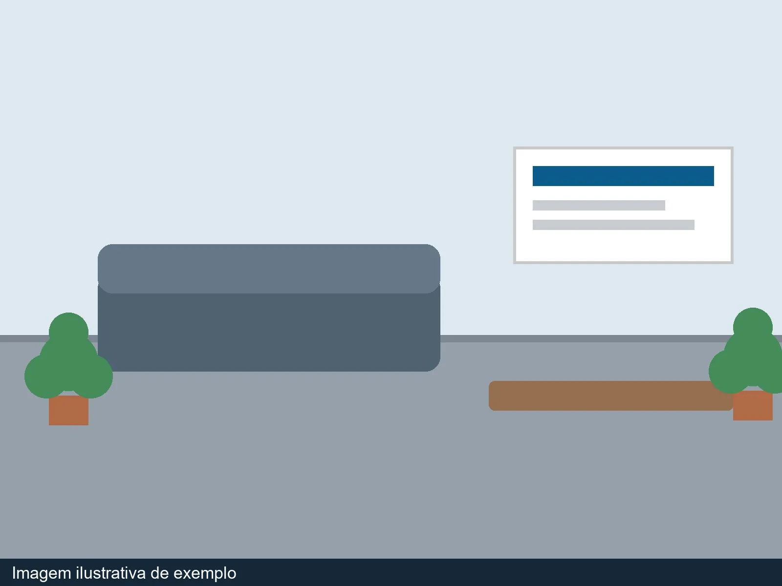 Consultório mobiliado com maca (EXEMPLO)